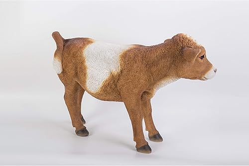 Miniatura 3 de Misc Estatua de vaca de pie marrón poliresina