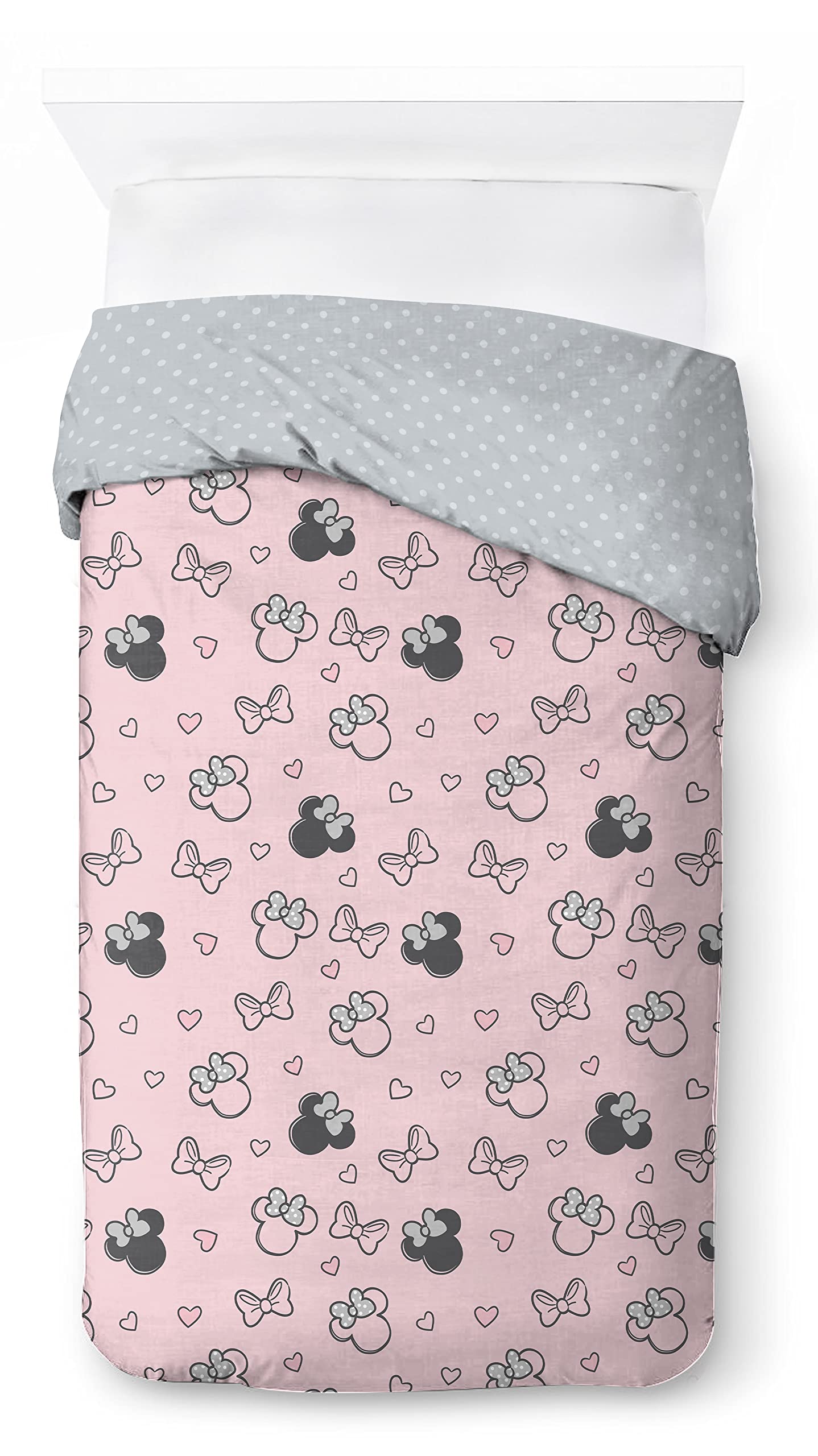 Disney Minnie One of a Kind komplet pościeli dziecięcej 100% bawełny, 135 x 200 cm, rozmiar pojedynczego łóżka, poszwa na kołdrę + poszewka na poduszkę 80 x 80 cm