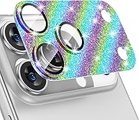 Vista 29 de Tensea Protector de lente de cámara para iPhone 16 Pro/iPhone 16 Pro Max/iPhone 15 Pro/iPhone 15 Pro Max, cubierta de vidrio templado de aleación