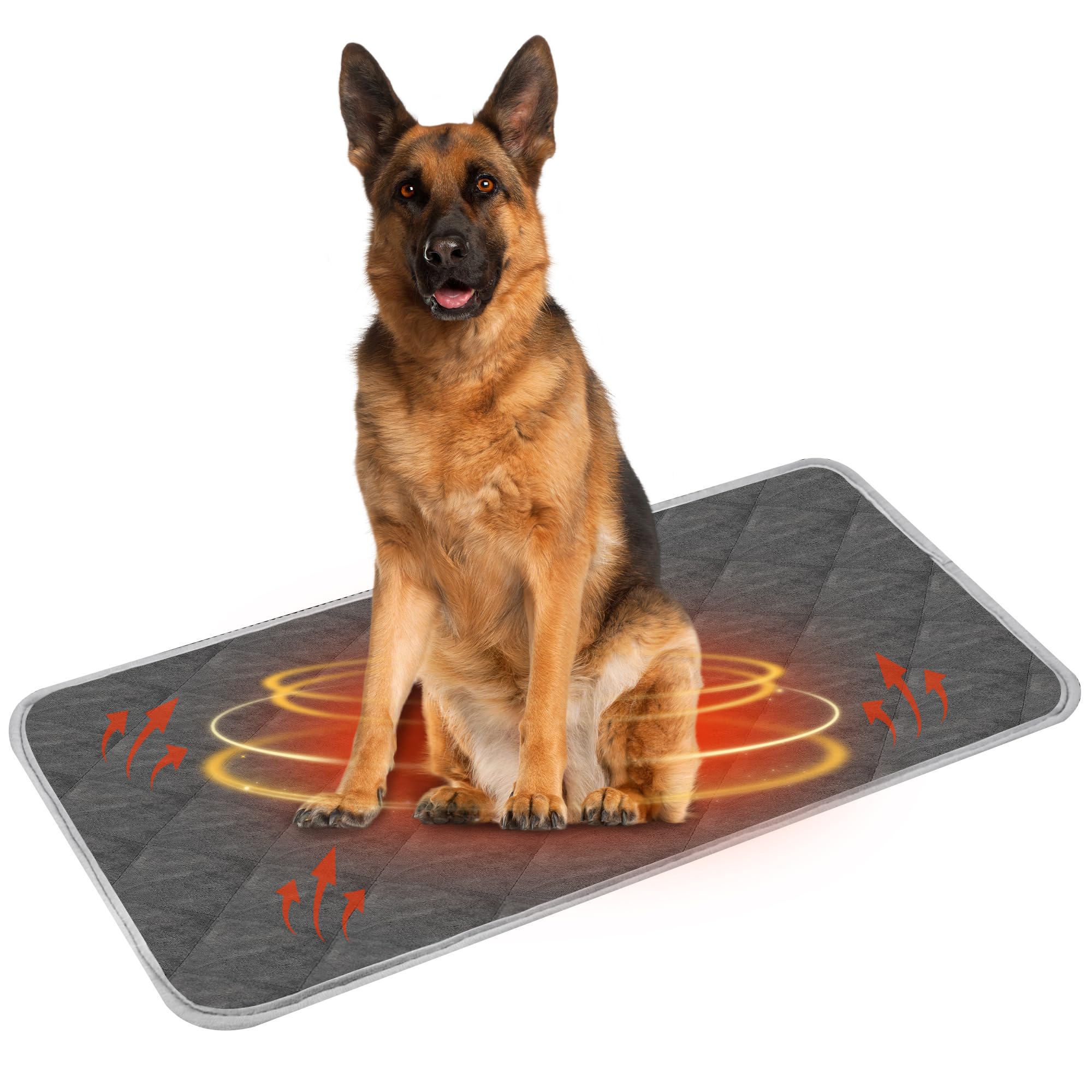 Chumix Tappetino Autoriscaldante per Gatti e Cani, Coperta Riscaldante Domestici Animali, Eco-Friendly Antiscivolo, Coperta Termica lavabile Antiscivolo Cane (XXL 72X115 cm)