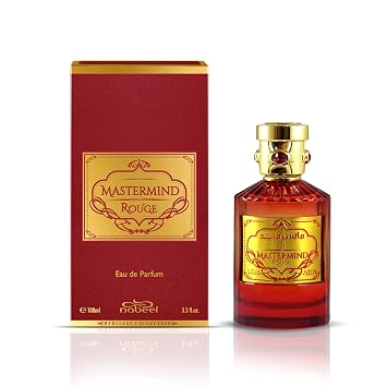Nabeel Heritage Collection - Mastermind Rouge for Unisex - Arabian Perfume for Women & Men - Fragrance with Leather, Cardamom, Bergamot, Cedar Scent - Arabic Cologne - Travel Size - 3.3 oz EDP Spray