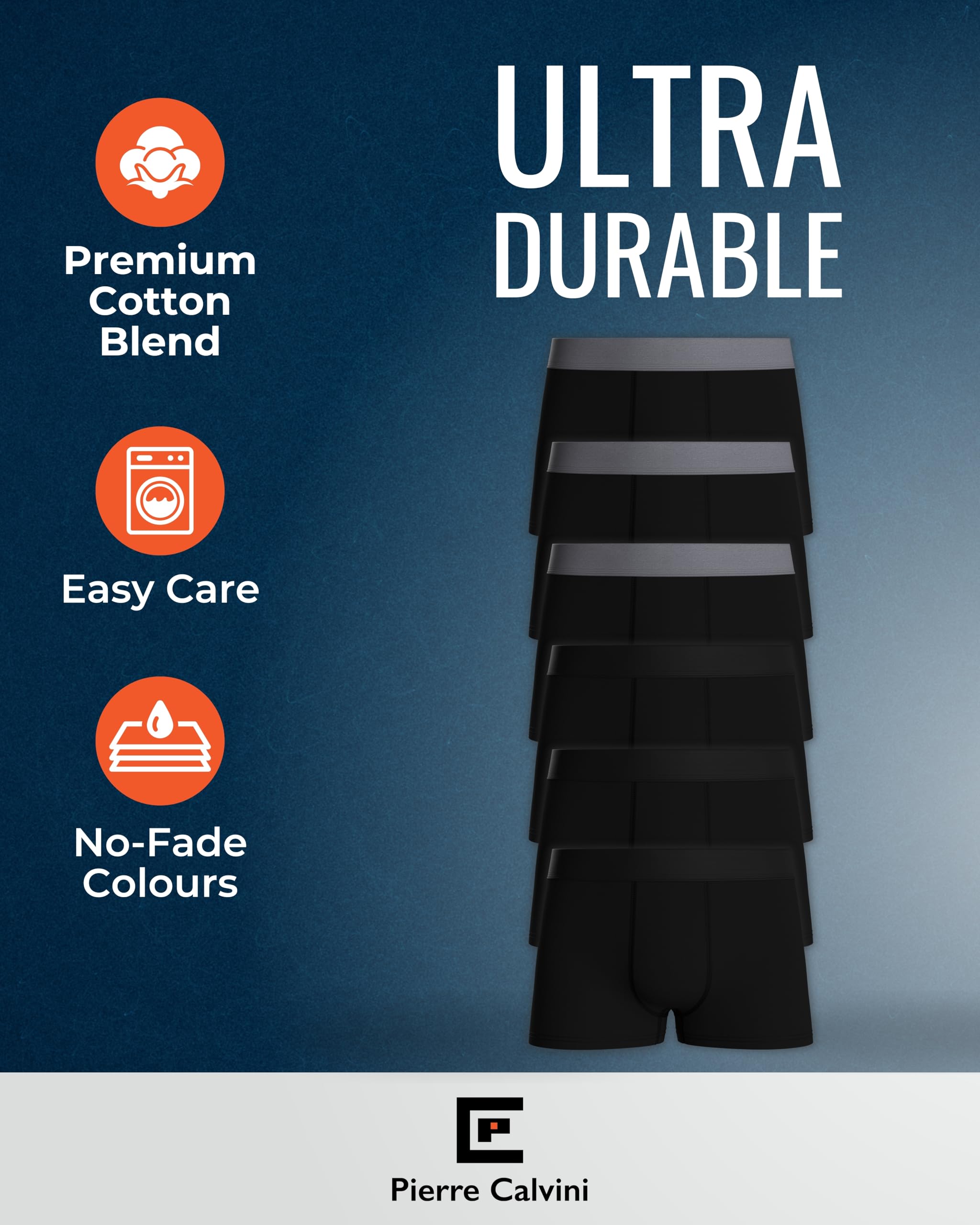 Pierre Calvini Boys Boxers (6/12 Pack) – Soft & Breathable Cotton Boys Boxer Shorts – Durable, Breathable & Anti-Chafing Cotton Boxer Shorts – Comfortable, Multipack Kids Boxers (Ages 5-13) - 4