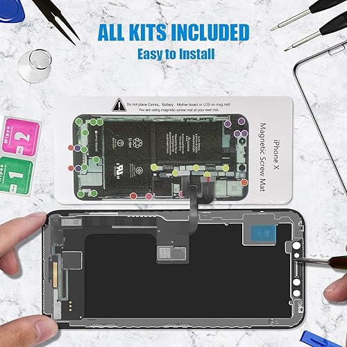 Miniatura 5 de Para iPhone X pantalla LCD de 5.8 pulgadas con pantalla táctil 3D digitalizador conjunto para A1865, A1901, A1902 con kit de herramientas de