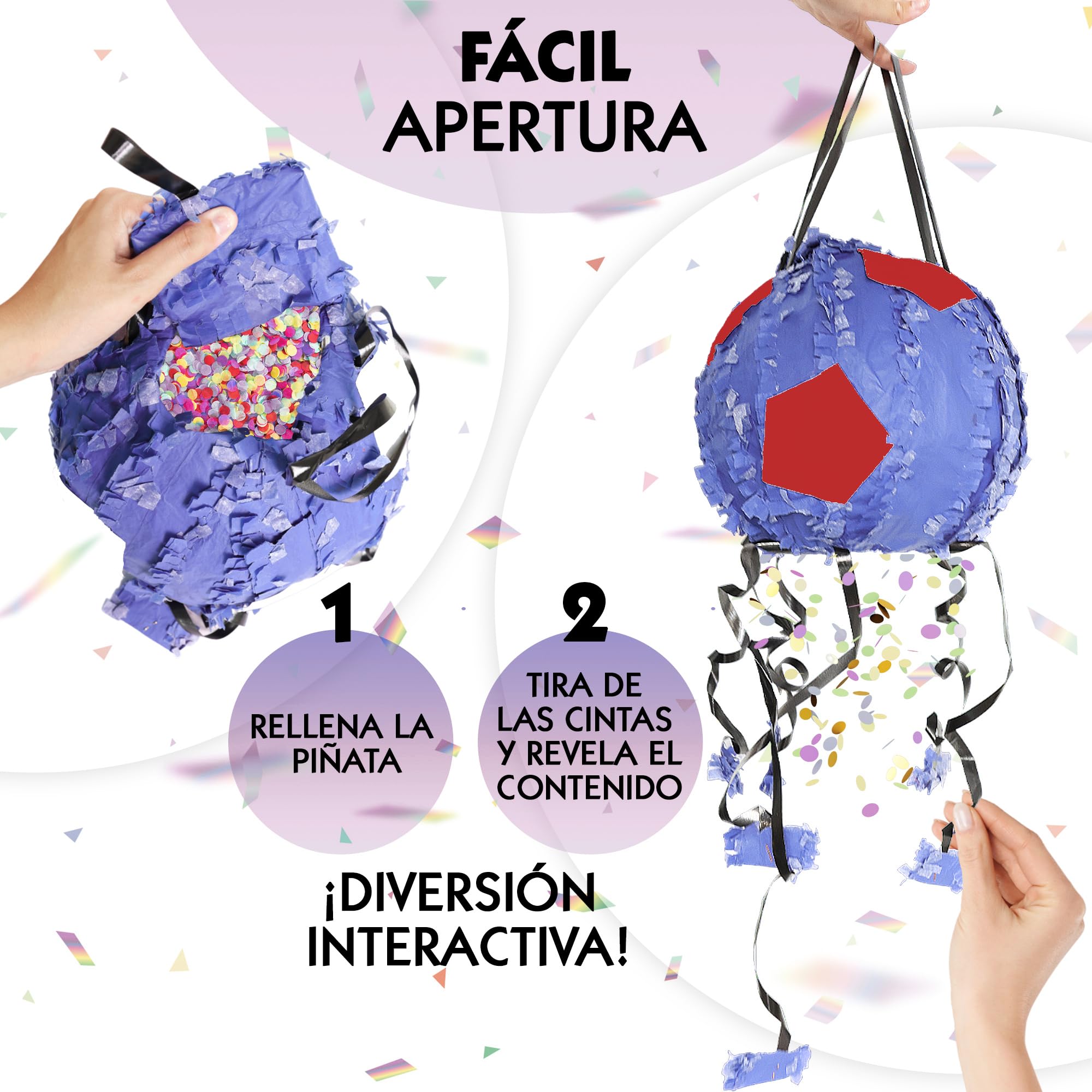 Piñata De Football En Papier - Décoration D'anniversaire Sportive à Casser, 20x20x20 Cm - Pour Fête D'enfant Ou Adulte