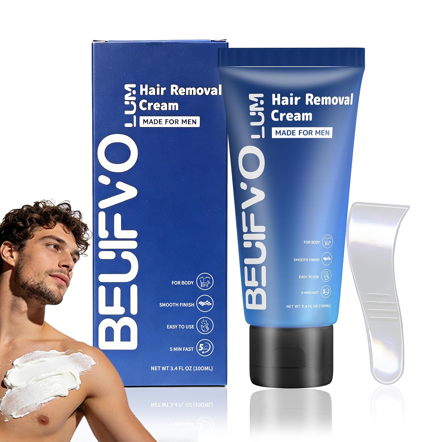 New Hair Removal Cream for Men – Smooth Skin & Gentle Care