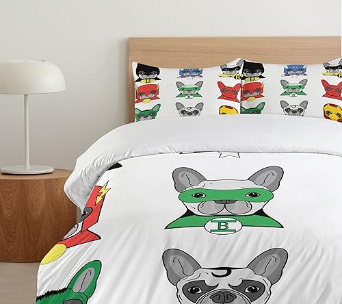 Miniatura 5 de Ambesonne - Cortina de ducha multicolor en tres tamaños, Tela, Blanco/Gris, gemelo