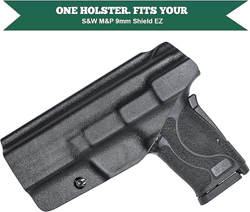 Miniatura 5 de M&P Shield EZ Holster, IWB KYDEX Holster Opcional Smith & Wesson M&P 0.354 in Shield EZ & S&W M&P 380 Shield EZ Pistol, funda interior de la cintura