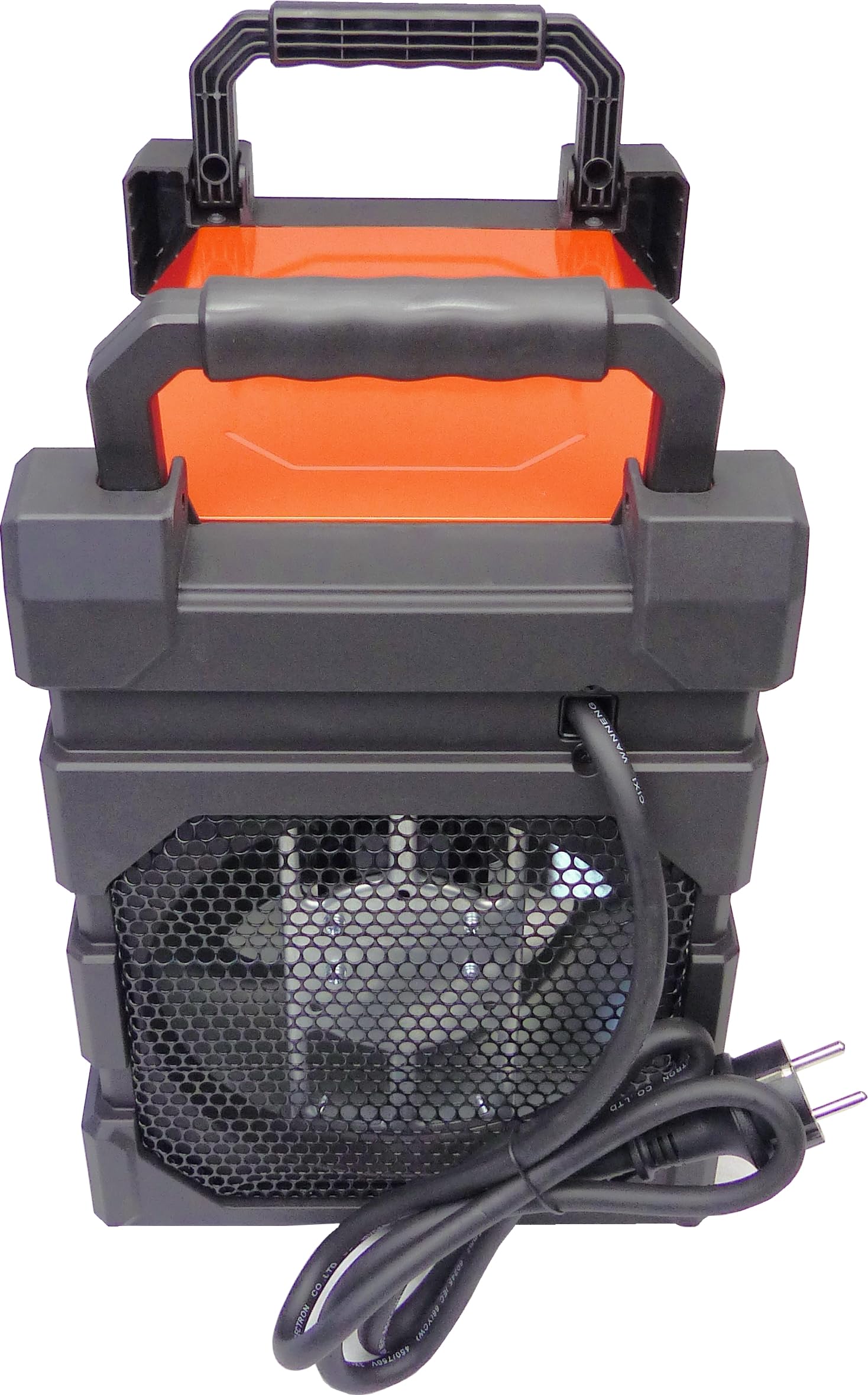 Aktobis WDH-BGP03Pro Riscaldatore elettrico professionale | 3 kW, IP24 | Termoventilatore industriale, protezione dagli spruzzi d'acqua, trasportabile | per cantieri, officine, capannoni industriali