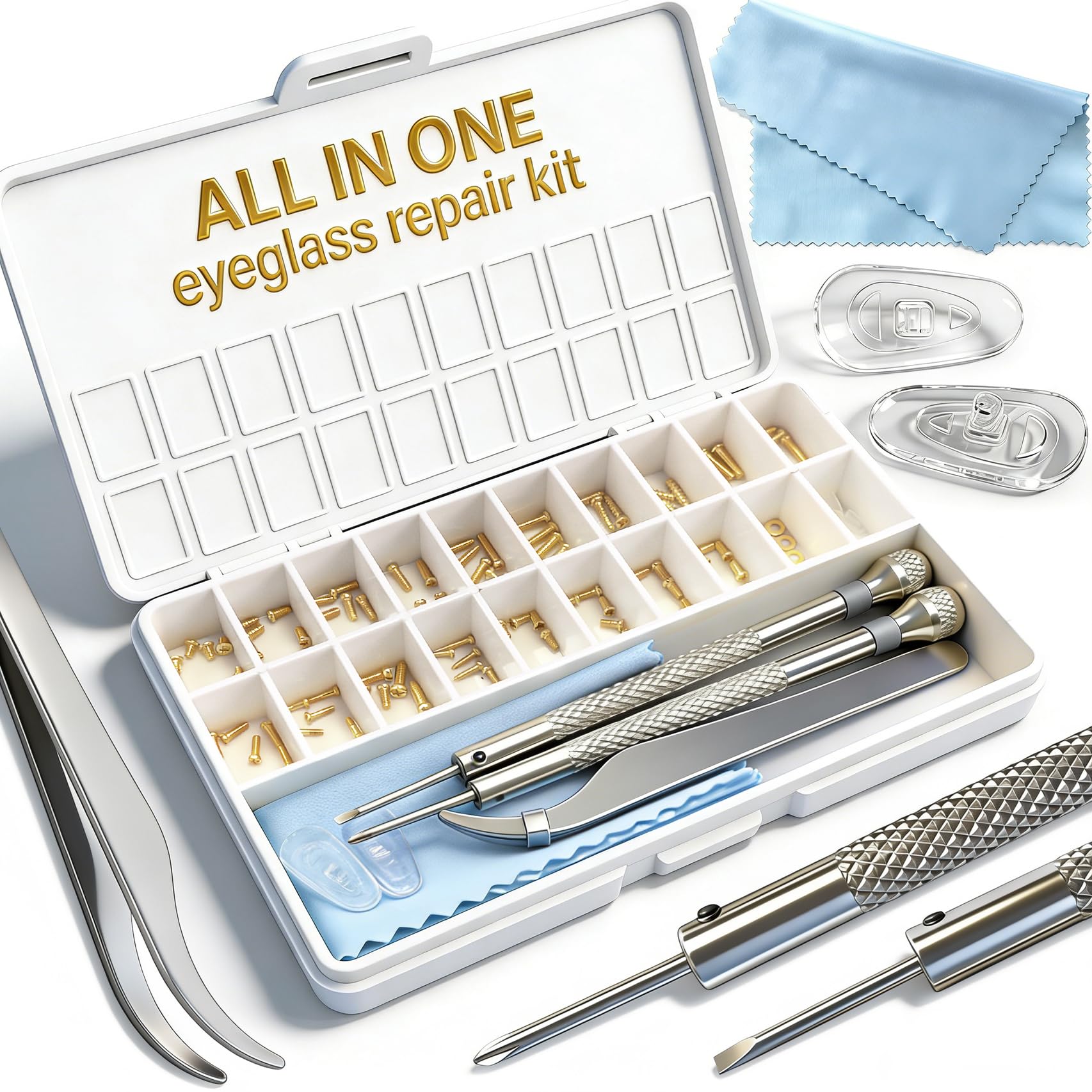 PFDHQS Gold Eyeglass Repair Kit - eyeglasses care | Mubboo
