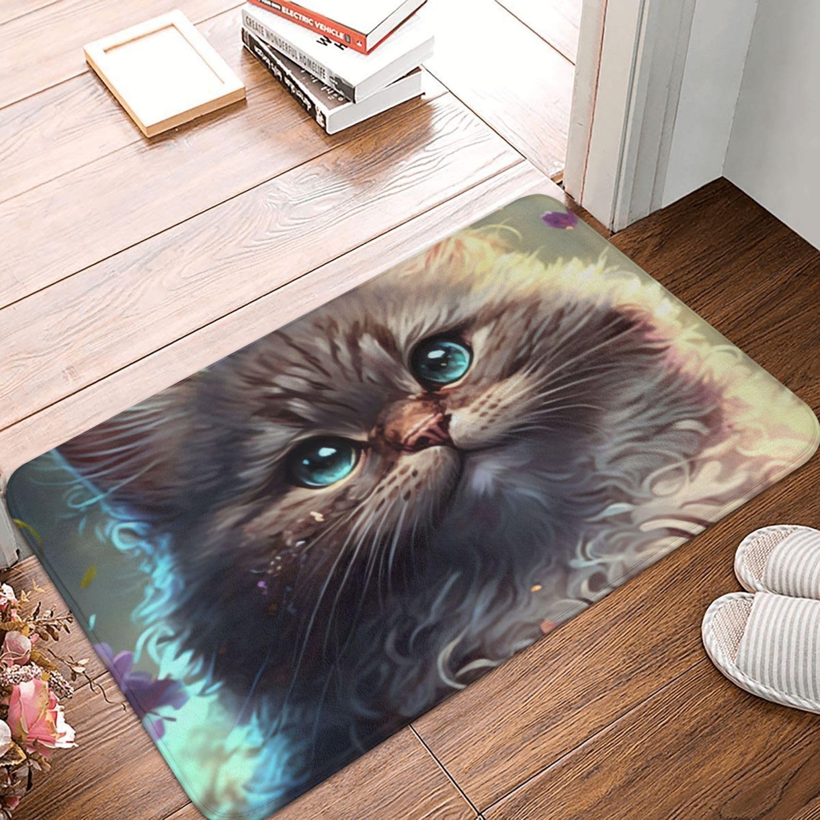 Amazon.co.jp: 玄関マット 浴室足ふきマット バスマット 浴室マット猫