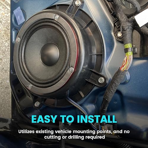 Miniatura 6 de NuIth Adaptador espaciador de altavoz de repuesto 82-7501 con arnés de cableado de altavoz 72-5602 para Mazda 3 6 CX-5 CX-9 2013-2020 6-6.75