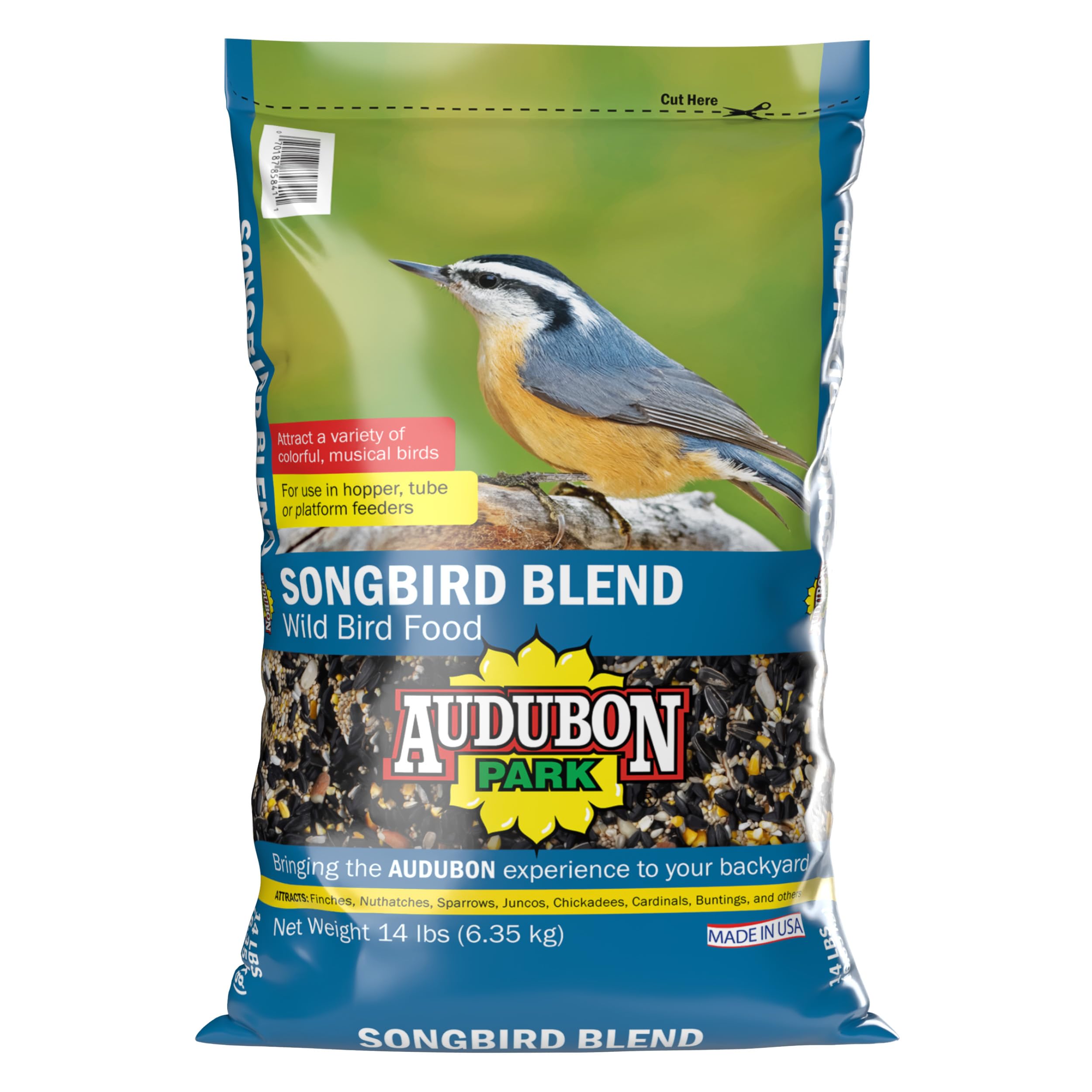 Audubon Park 12241 Songbird Blend - Comida para pájaros Silvestres, 6,35 kg