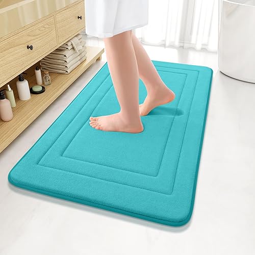 Miniatura 127 de Arotive Tapete de baño de espuma viscoelástica de 30 x 20 pulgadas, ultra suave y absorbente, lavable a máquina, cómodo tapete de baño para suelo
