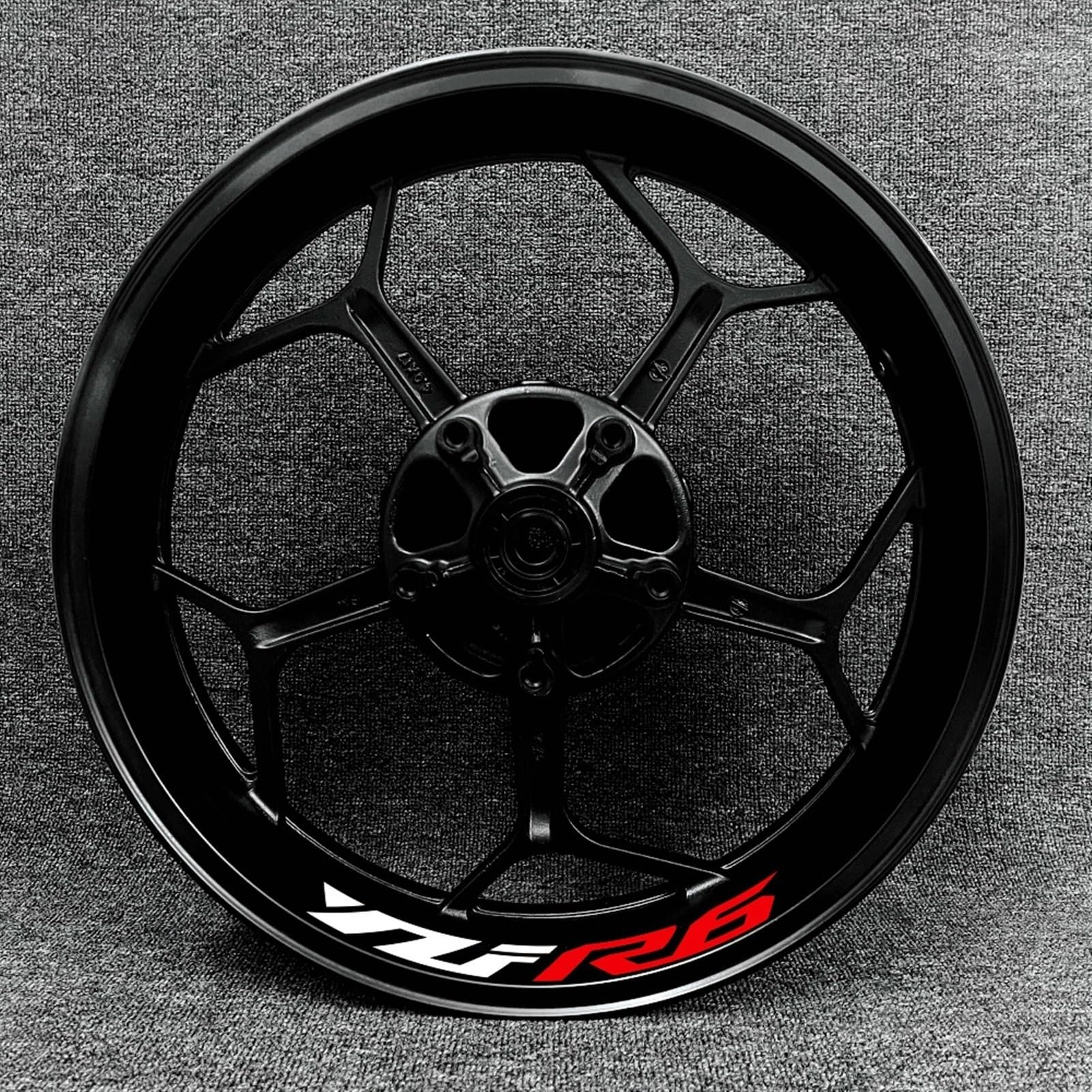 Motorcycle Rim Stickers Edge Sticker Stripes Reflective Decals Accessories for Yamaha YZF R6 Decorative(Color2)