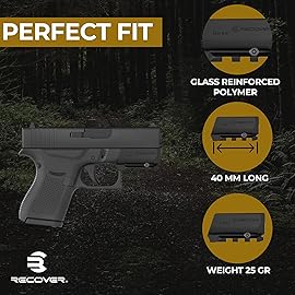 Recover Tactical Picatinny Rail for Glock MOS G43X/48 (Modular Optic System) Easy Install, No Mods Required (OR43)