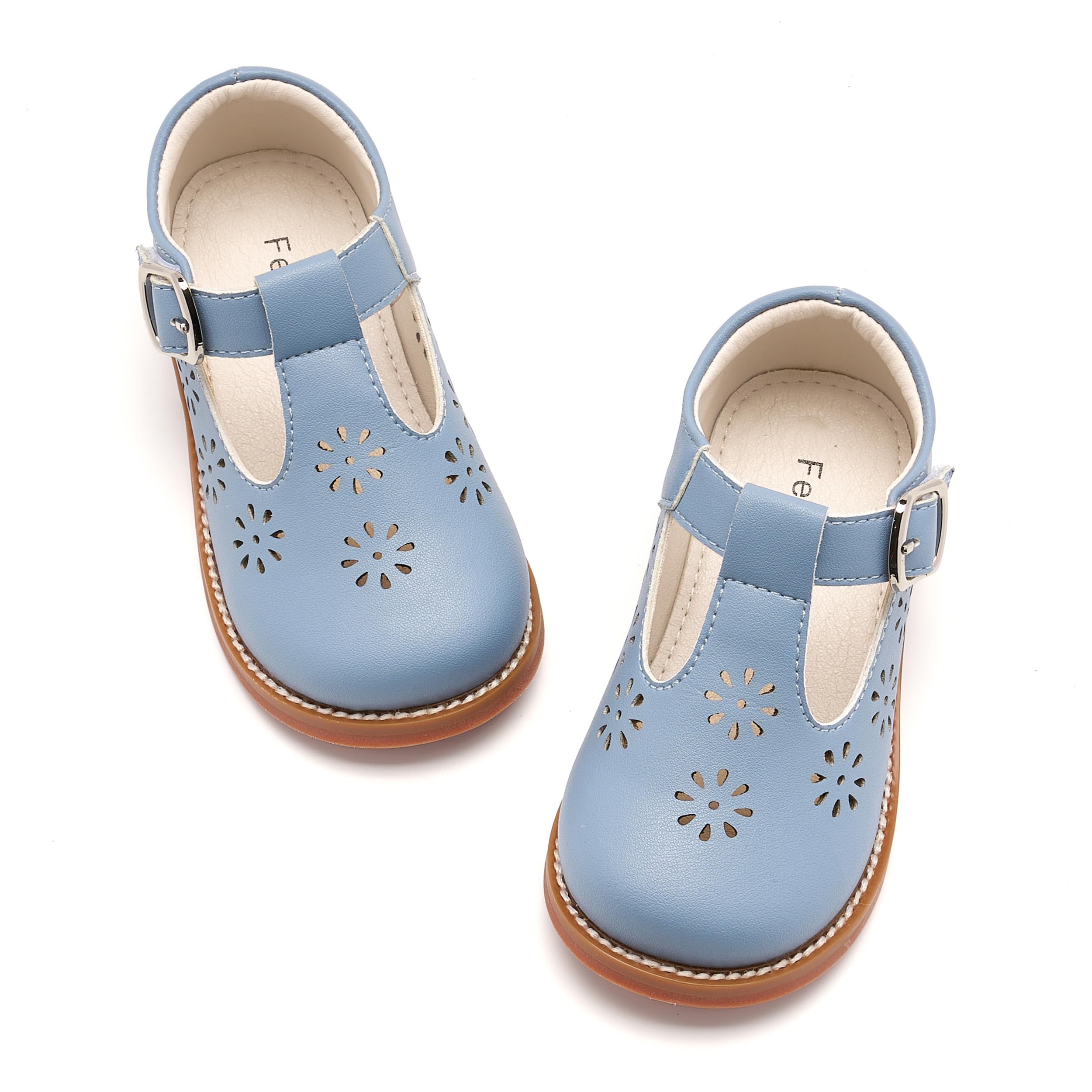 Felix & Flora Toddler Little Girl Mary Jane Dress Shoes - Ballet Flats for Girl Party School Shoes — view 9