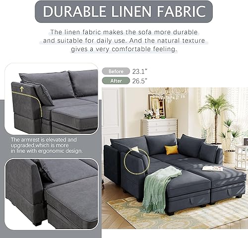 Miniatura 8 de Accent Rocking, mecedora tapizada de terciopelo de mediados de siglo con patas de madera, sillón de lectura para sala de estar, asiento acolchado,