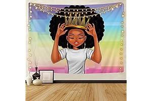 KOYI Black Girl Magic Tapestry: A Majestic Canvas of Empowerment