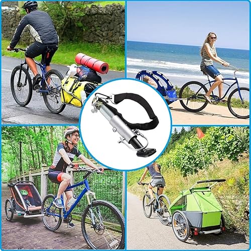 Miniatura 7 de Fat-Cattie Acoplador de remolque de bicicleta, acoplador de acero de liberación rápida, adaptador de enganche de remolque de bicicleta, accesorio de
