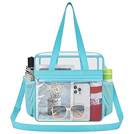 Oraben Clear Bag for Stadium Events 12x6x12, Clear Tote Bag with Reinforced Strap, Transparent Bag for Sports Concert