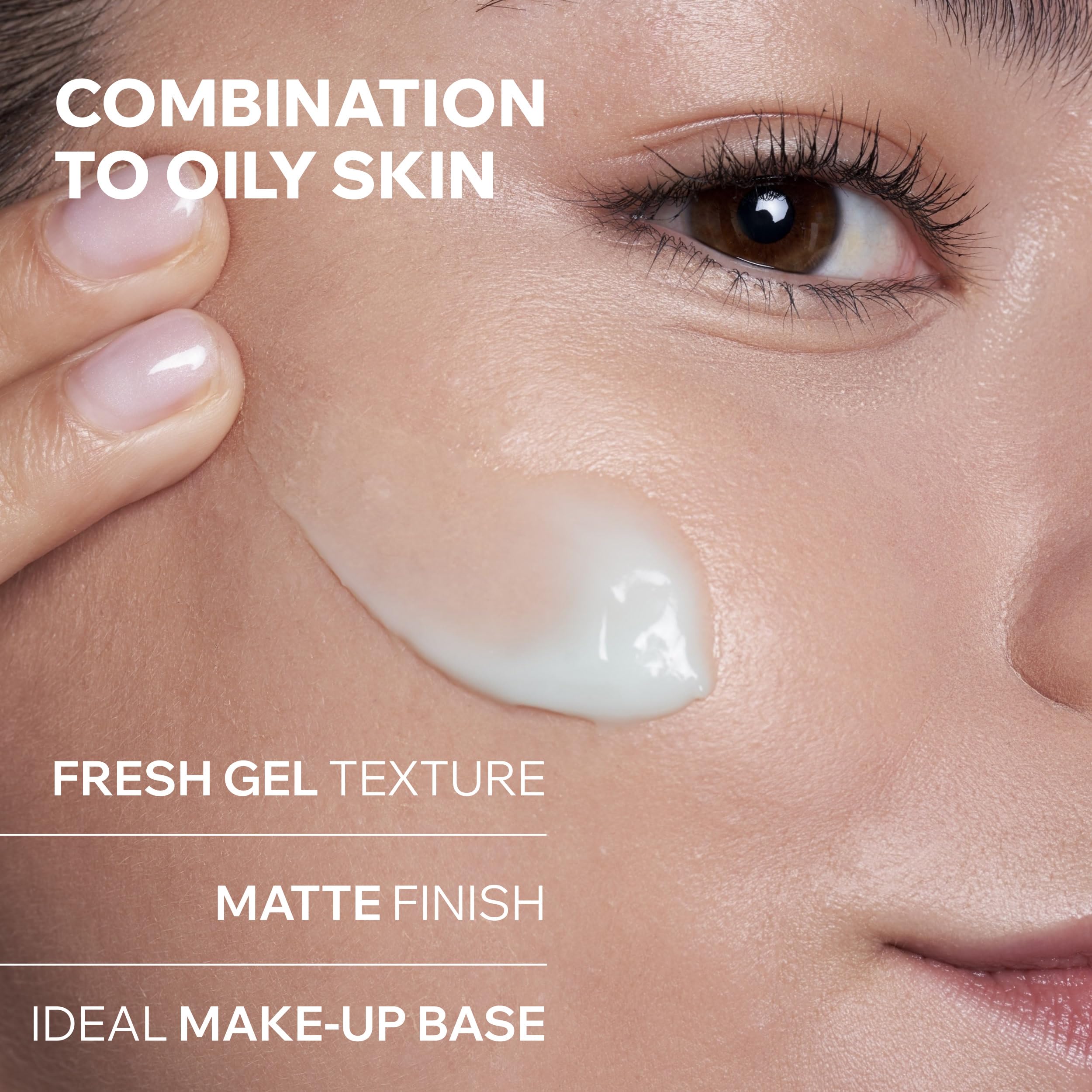 Uriage Hyseac Mat Mattifying Gel-Cream, Primer & Moisturizer, Reduces Skin Shine, Absorbs Excess Sebum, Tightens Pores, Ideal Makeup Base, Light Cream