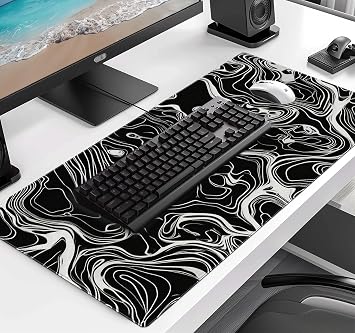 Marble Patterned XL Gaming Mouse Pad, Suitable for Office and Study Mouse Pads
