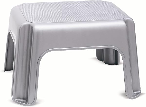 Addis Step Stool Solid Metallic Silver