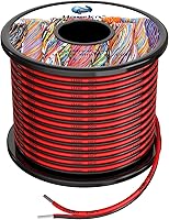 Vista 11 de Cables eléctricos de silicona de 10 AWG de 5,2 mm² de 50 pies [25 pies negro y rojo de 25 pies] calibre 10 600 V suave y flexible Engánchate Cable