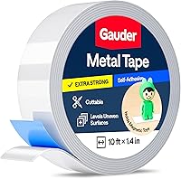 Vista 7 de GAUDER Cinta de metal autoadhesiva Cinta ferrosa para imanes Tira de acero metálico