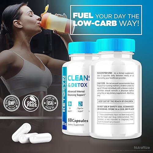 Miniatura 8 de Ketosyn - Cápsulas de limpieza y desintoxicación Ketosyn, pastillas Ketosyn para pérdida de peso avanzada, suplemento de apoyo de mezcla cetogénica