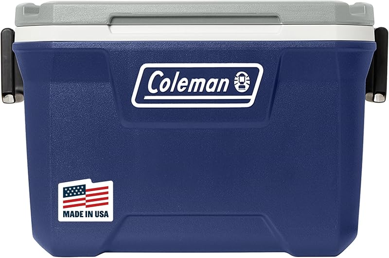 Coleman Classic Series Enfriador portátil aislado, enfriador duro para exteriores resistente a fugas que mantiene el hielo hasta 5 días, 52/70/120/150 cuartos