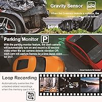 Vista 6 de rexing V1 2.4" LCD FHD 1080p 170 cámara grabadora gran angular para tablero Cámara para tablero con grabación de bucle G-Sensor, WDR