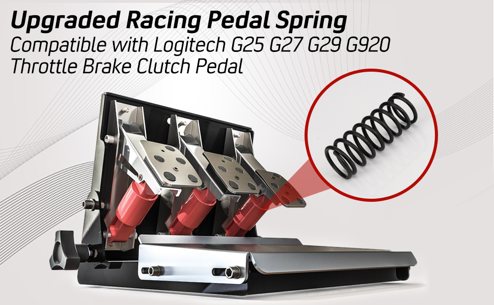 g29 brake pedal Edicapo Upgrade Throttle Clutch Spring Compatible with Logitech G25 G27 G920 G923 : Automotive Color:NWTF OBSESSION Actionbikes Motors Crossbike Delta slip experience Single Reduction