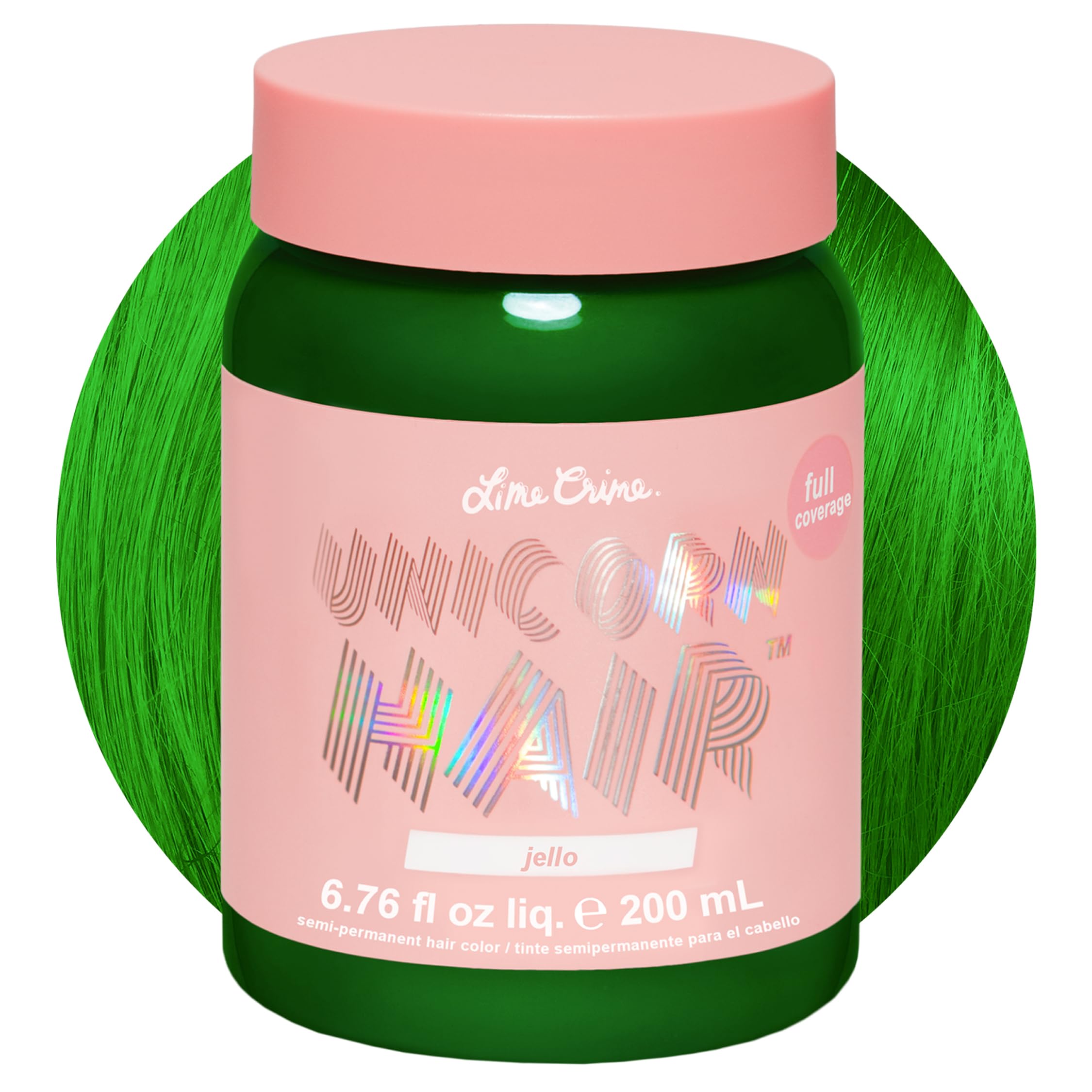 Amazon.com : Lime Crime Unicorn Hair Dye Full Coverage, Jello