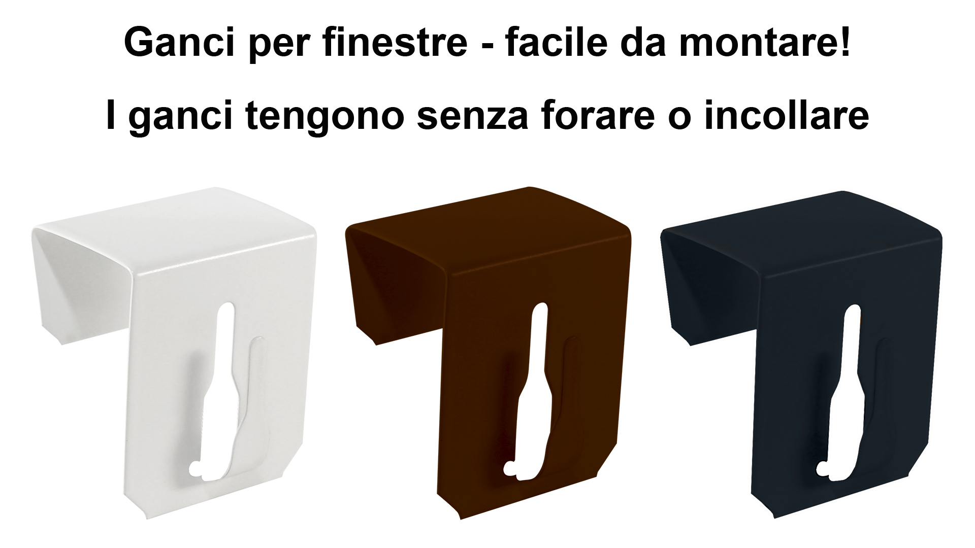 Ganci in acciaio inox resistenti per rivestimento in vinile confezione