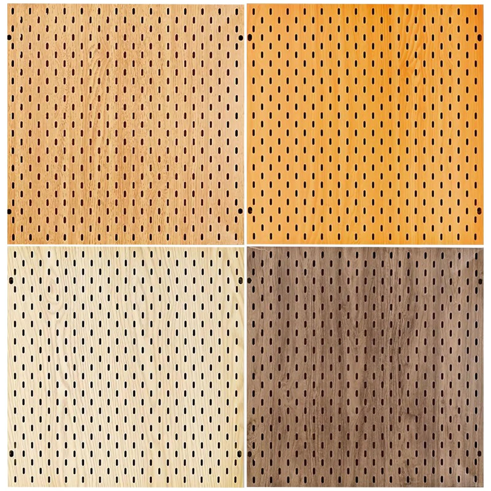 Garagen Werkzeugaufbewahrungs Pegboard, Quadratischer Büro Wandorganisator, 4er-Set