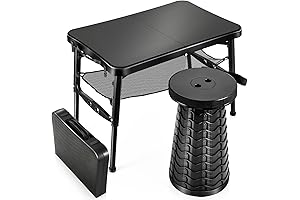 KPR Retractable Folding Table and Stool Set