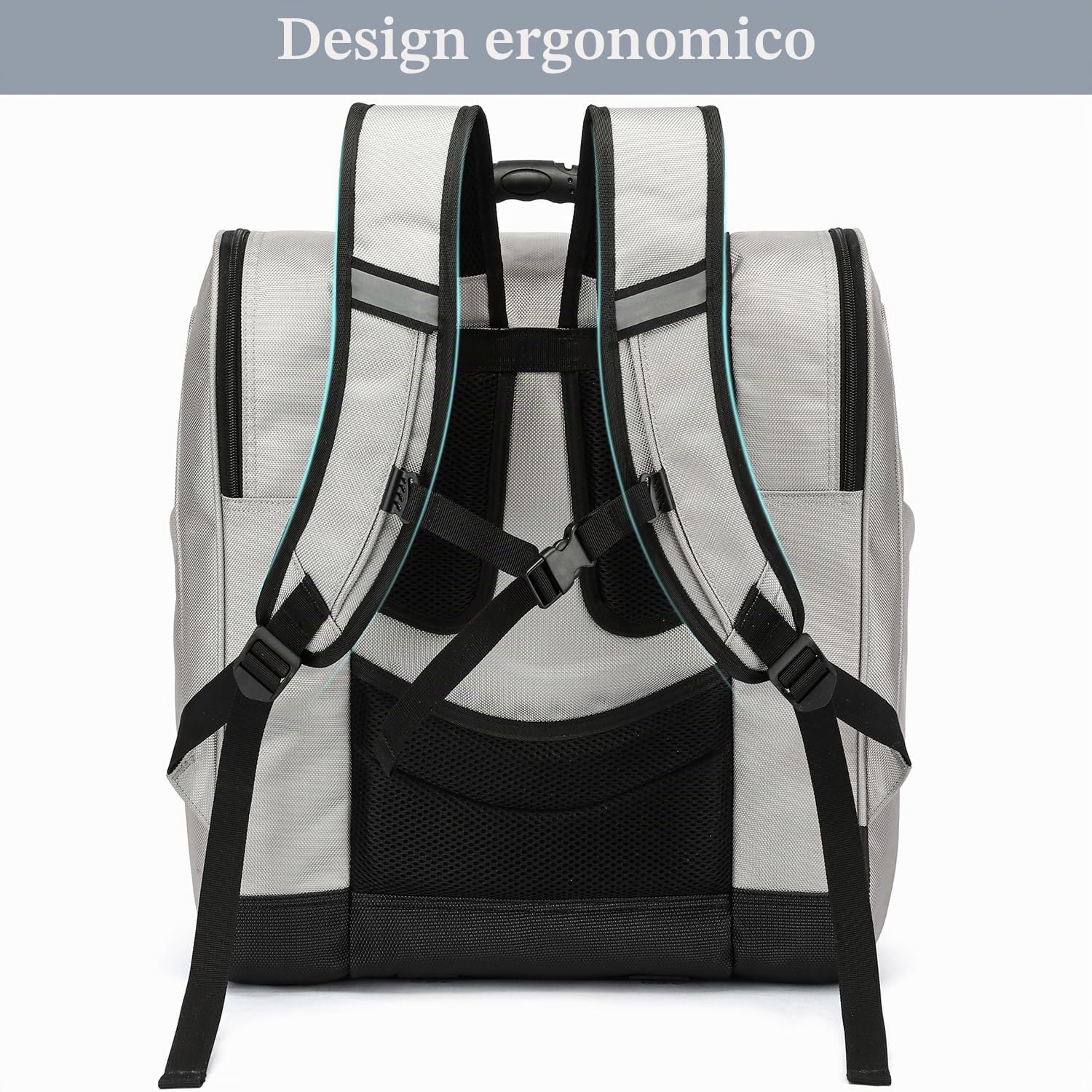 Zaino per scarponi da sci da uomo o donna, 50 l, per scarponi da snowboard, da viaggio, per bambini, attrezzatura per skate, caschi, occhiali, guanti, accessori da sci