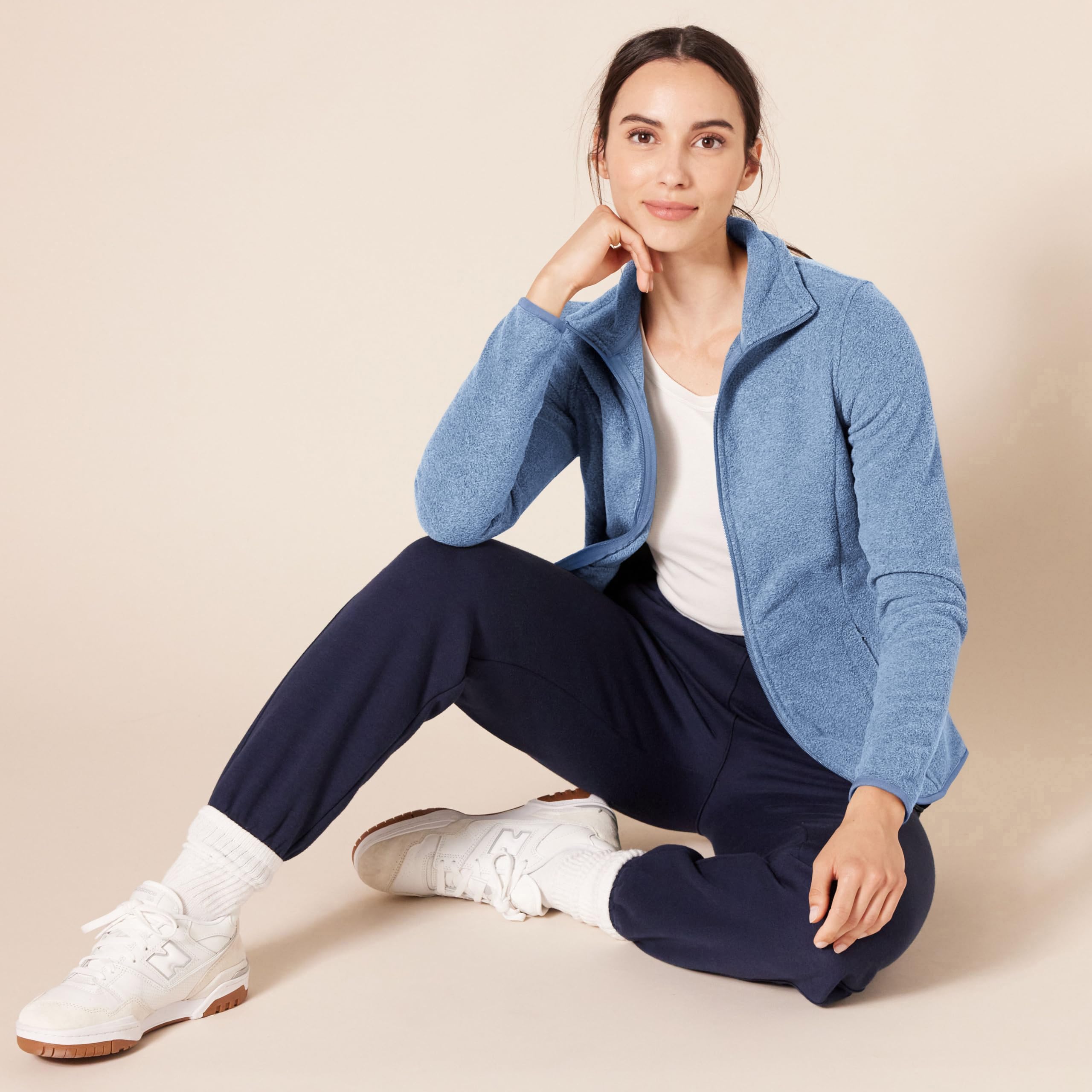 Amazon Essentials Donna Giacca in Pile Morbido con Cerniera Intera dal Taglio Classico (Disponibile in Taglie Forti)