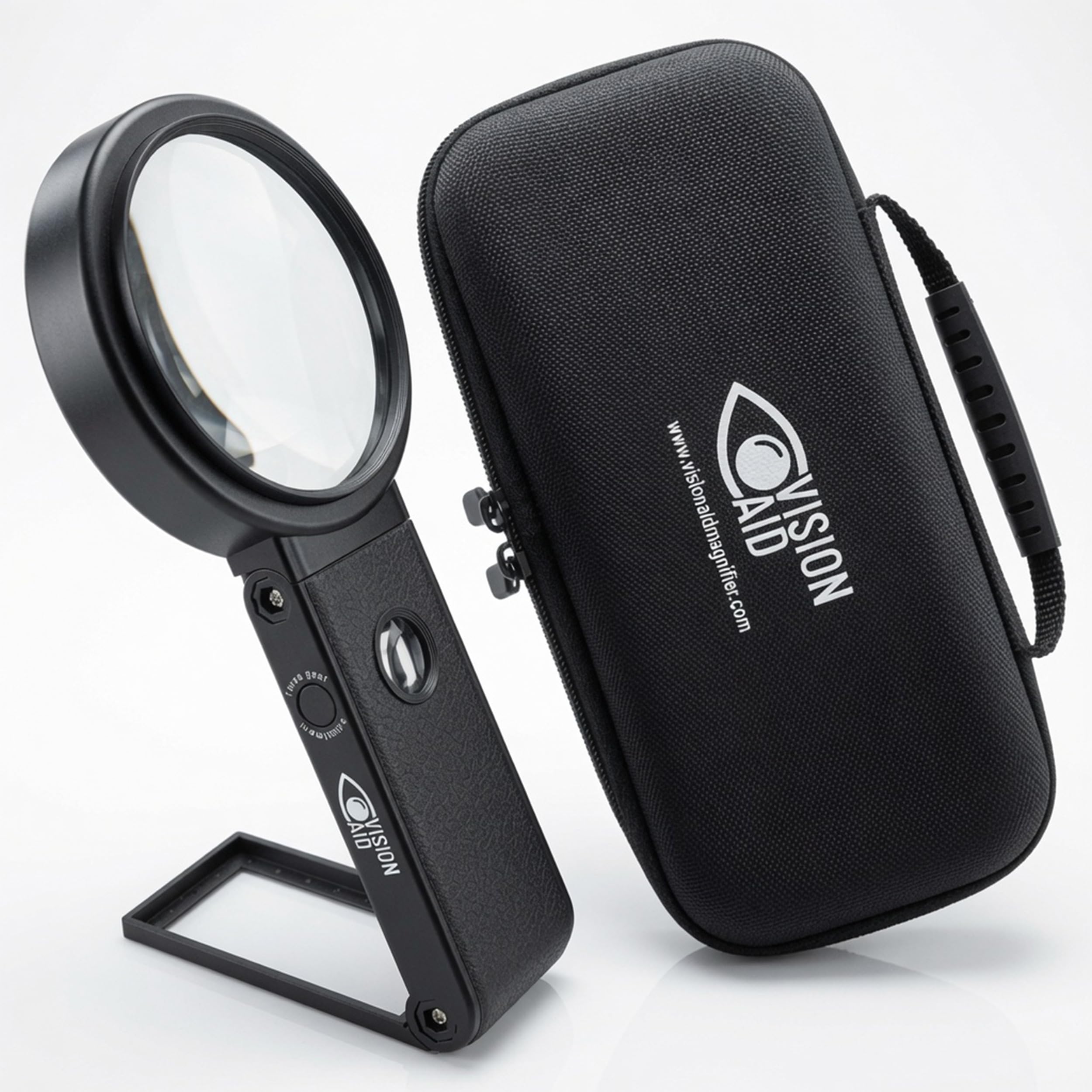 30 x 10 x lupa bez użycia rąk ze stojakiem, ładowana przez USB, etui do przechowywania światła LED, lupa do czytania biżuterii, monet, seniorów, hobby, rzemiosła, bliskiej pracy