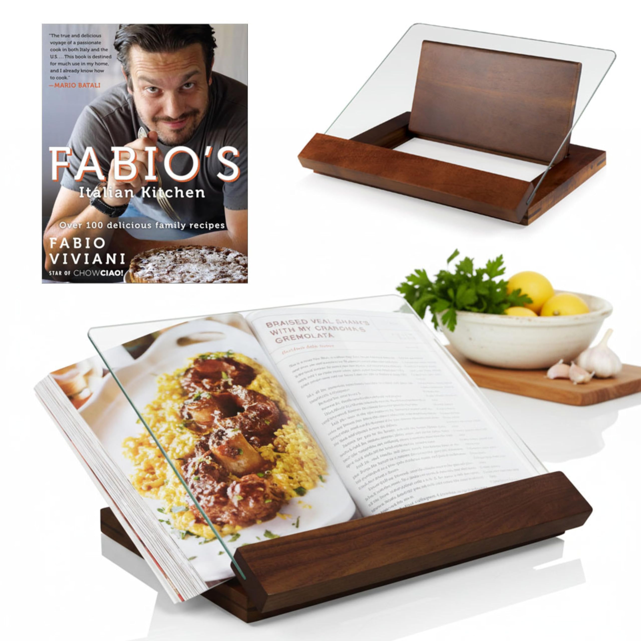 Amazon.com: PICNIC TIME Fabio Viviani Prodigio Cookbook Stand with