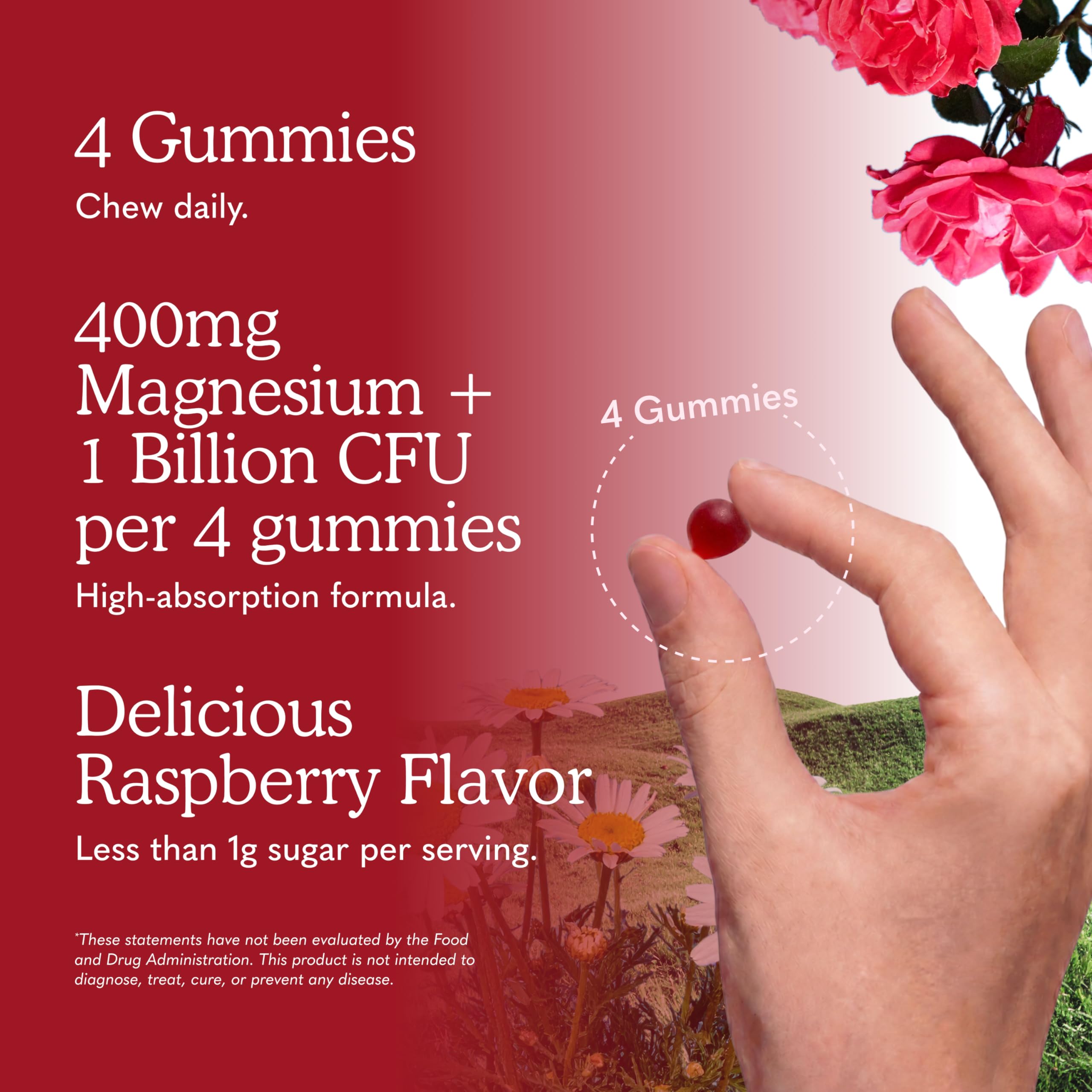 Garden of Life Dr. Formulated Magnesium Gummies, Raspberry Flavor, 60ct — Amazon image 6