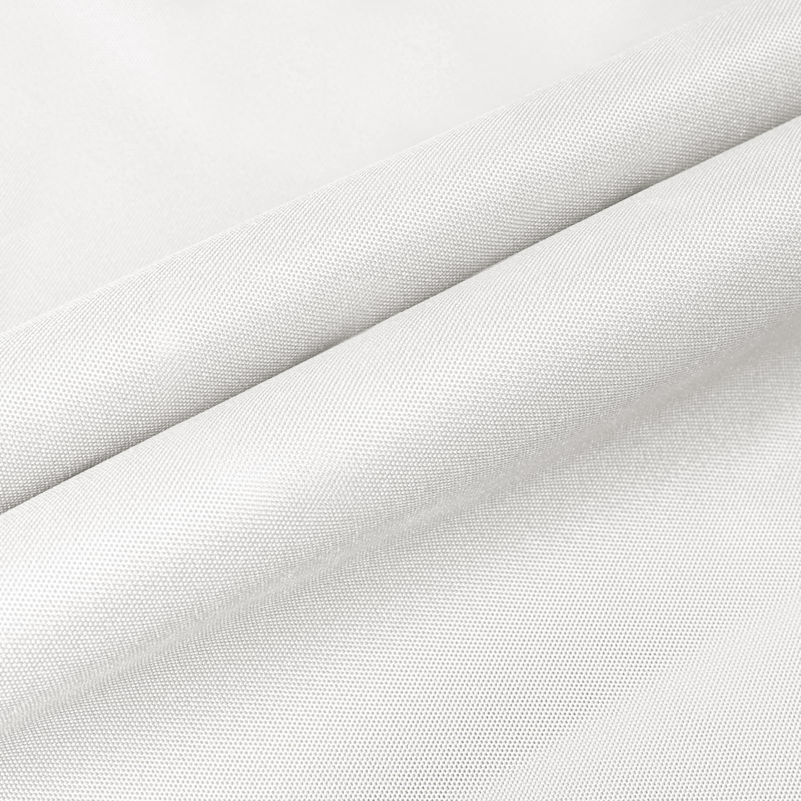 59" W Waterproof Canvas Fabric by The Yard, Upholstery Fabric for Indoor & Outdoor Use (White, 1Y-14oz)