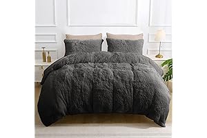 Sasttie Queen Size Plush 4 Piece Bedding Set