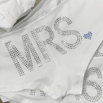 Classy Bride Mrs. Rhinestone Boyshort Underwear - Gifts for a Bride-to-be
