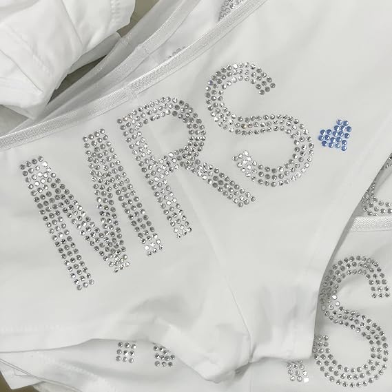 Classy Bride Mrs. Rhinestone Boyshort Underwear - Gifts for a Bride-to-be