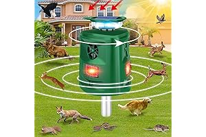 Sonic Bird Repellent Devices: Game-Changing Solar Animal Repeller with Motion Detection and Flashing Lights