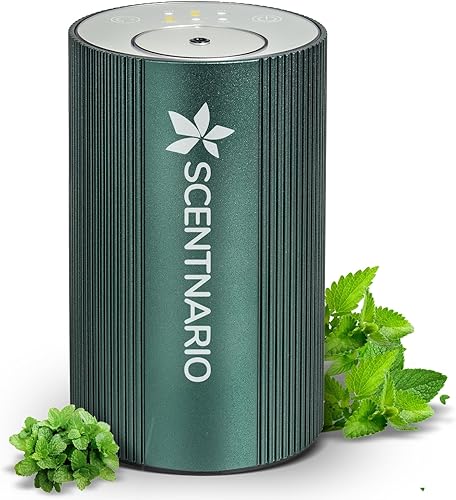 Difusor sin agua para aceite esencial, nebulizador de aromaterapia con pilas, máquina de aire de 360 aromas, difusor atomizador 123Hcontinuo 3