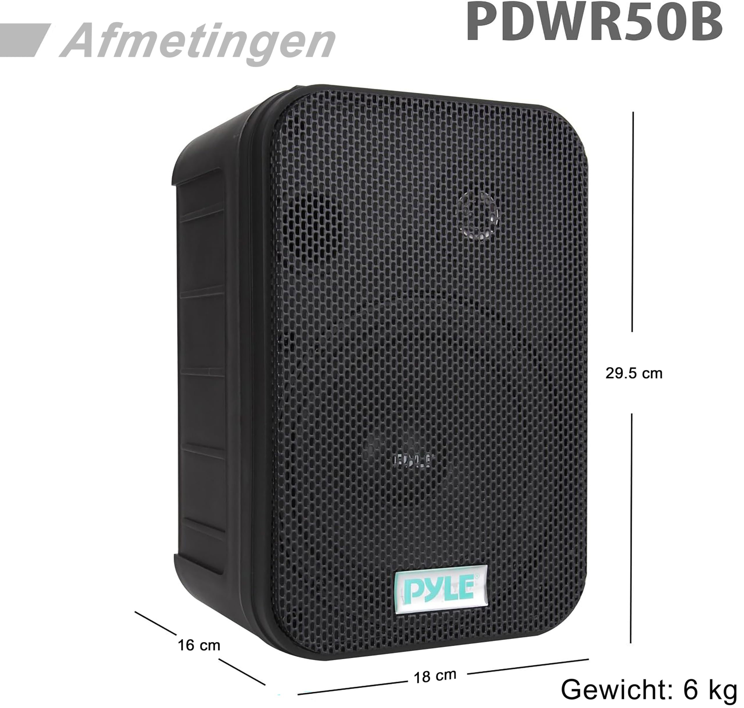 2 PYLE PLMR692 waterdichte speakers voor binnen- of buitenzwembad boot hotel pub bar wit 6x 9 15,00 x 23,00 cm 260 watt rms 520 watt max, per paar
