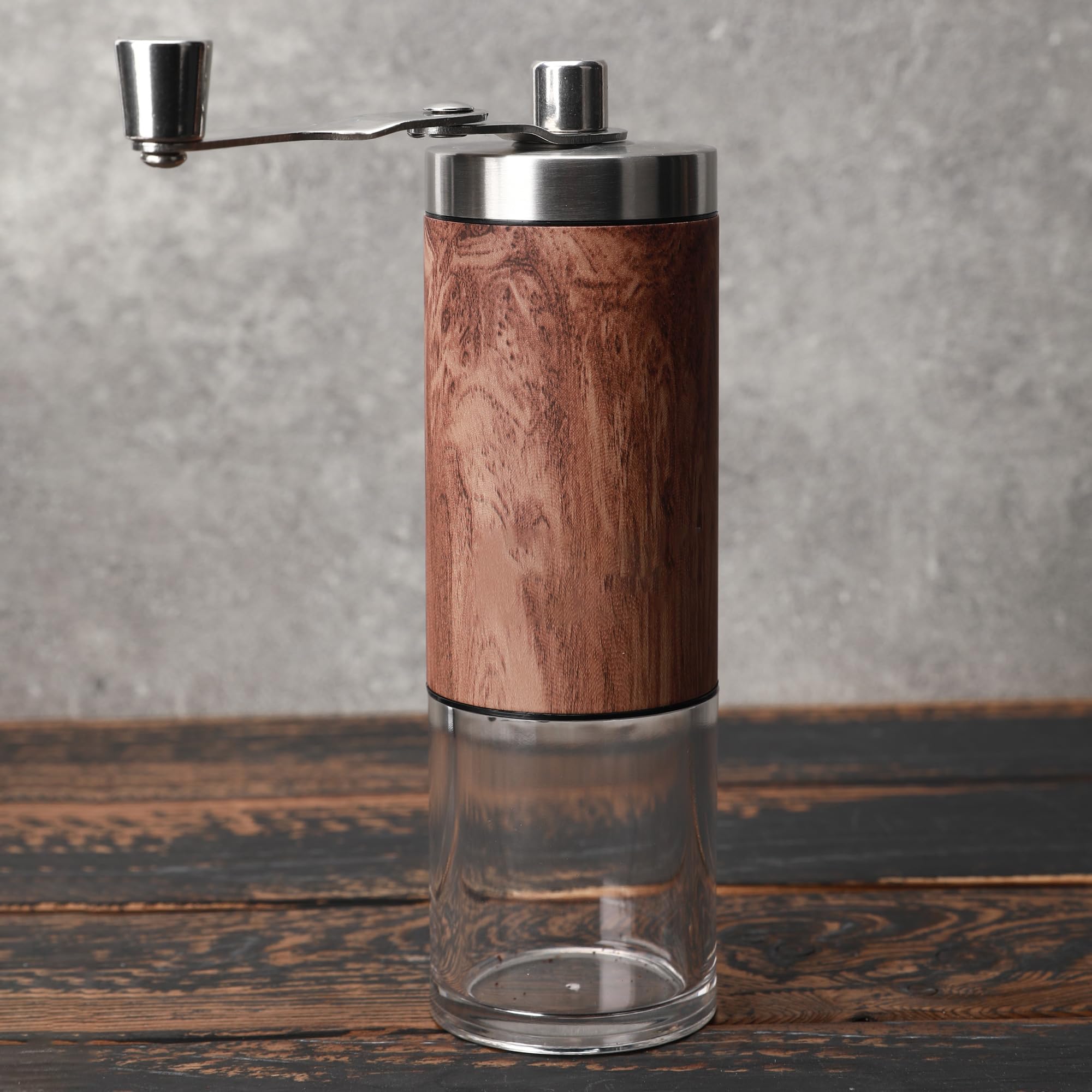 Generic Manual Coffee Grinder, Wood, Ceramic, Grinding, Nutural Wood, Regular size